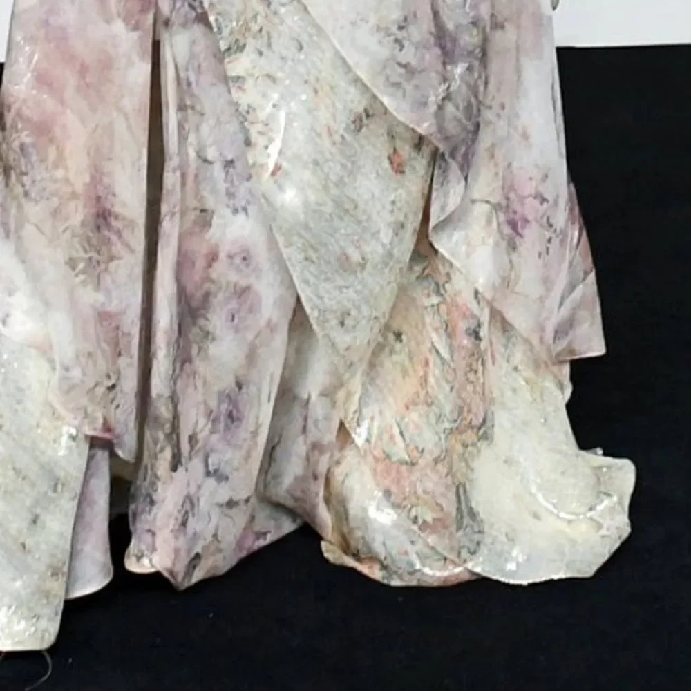 Ralph Lauren Fall 2023 Collection Birgita Blush Floral Tiered Skirt - Picture 16 of 17